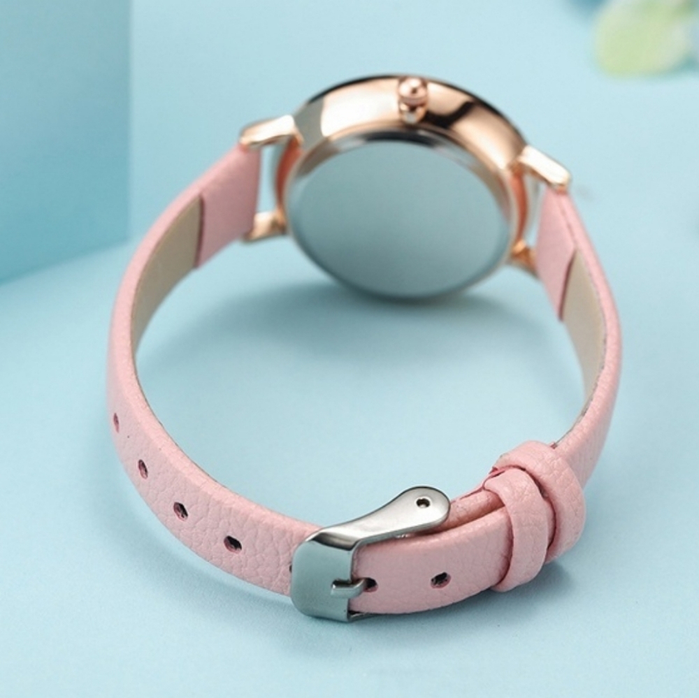 Pink wrist watch women's watch - Picture 3 of 7